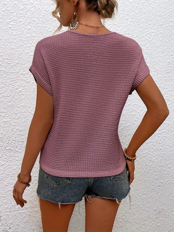 SOPHIA | Textured Knit Tee