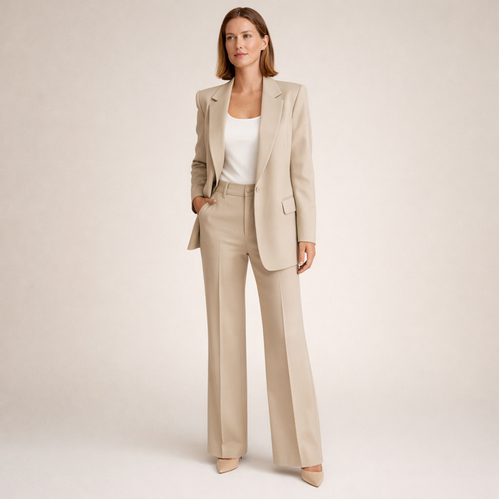 Vanessa | Elegant suit set with flared trousers