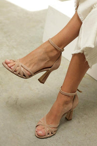 Victoria | Slim Pointed Toe Patchwork Heels