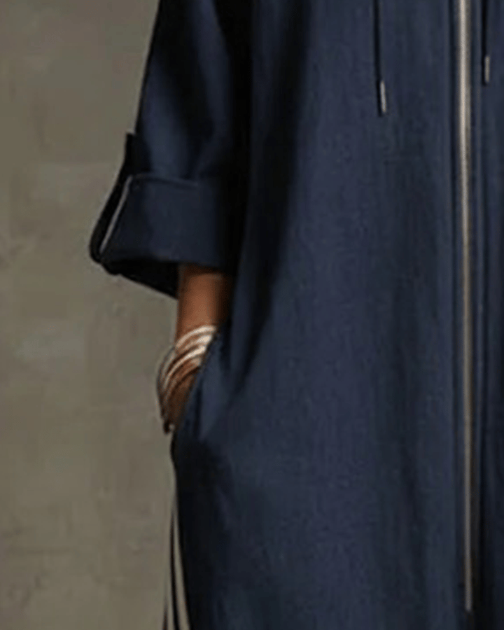 Leonora | Striped tracksuit, sporty style with zipper