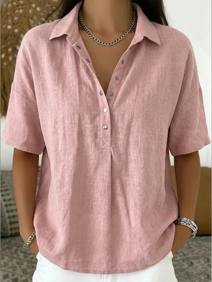 BECKY | Blouse with Collar and Button