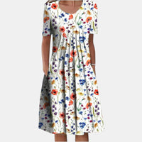 Gigi | Cotton Tummy Coverage Fall Dress