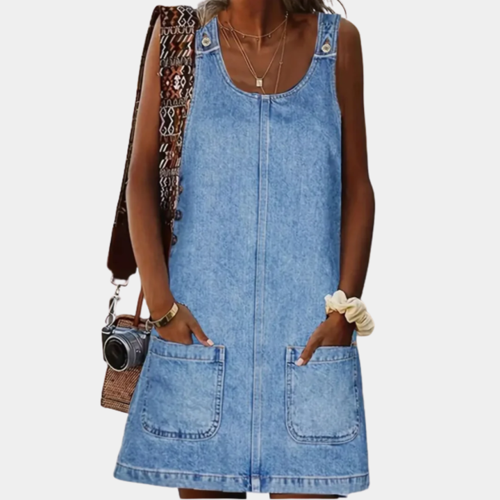 Denim-Look Dress