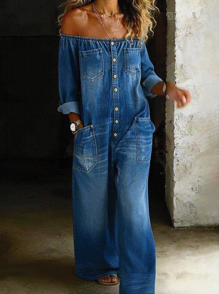 Off-Shoulder Jumpsuit