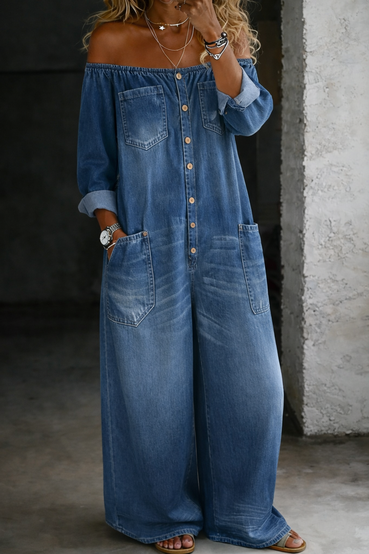 Off-Shoulder Jumpsuit