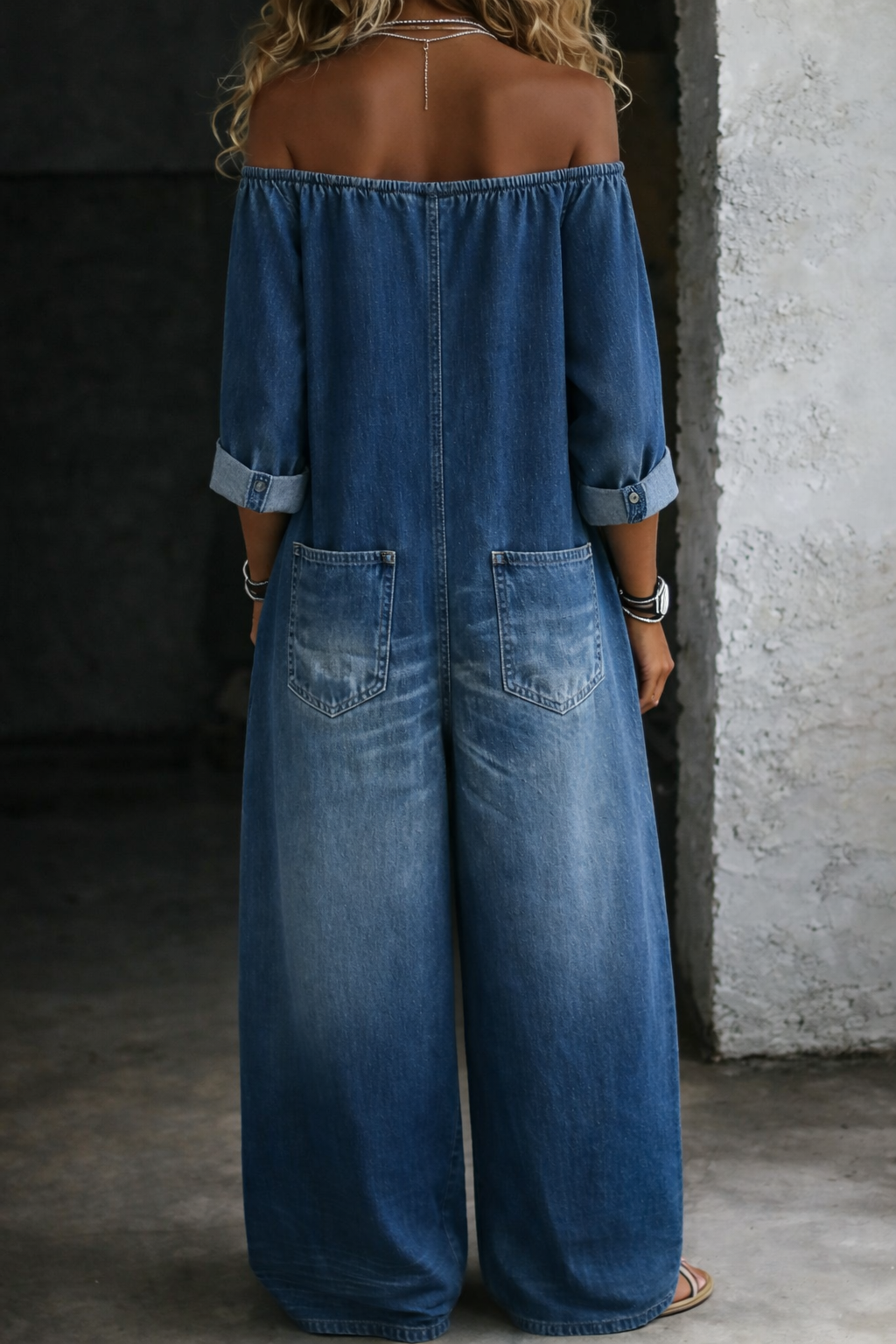 Off-Shoulder Jumpsuit