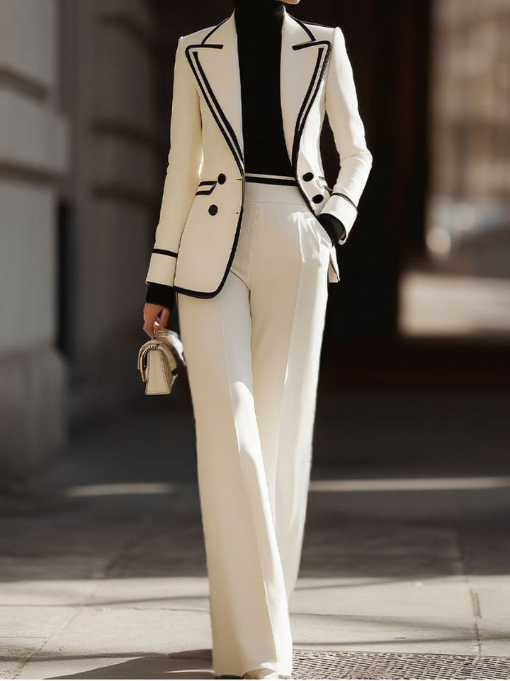 Christina | Wide Leg Two-Piece Suit