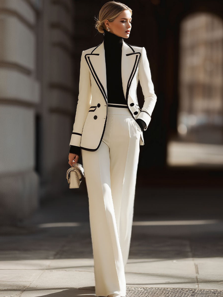 Christina | Wide Leg Two-Piece Suit