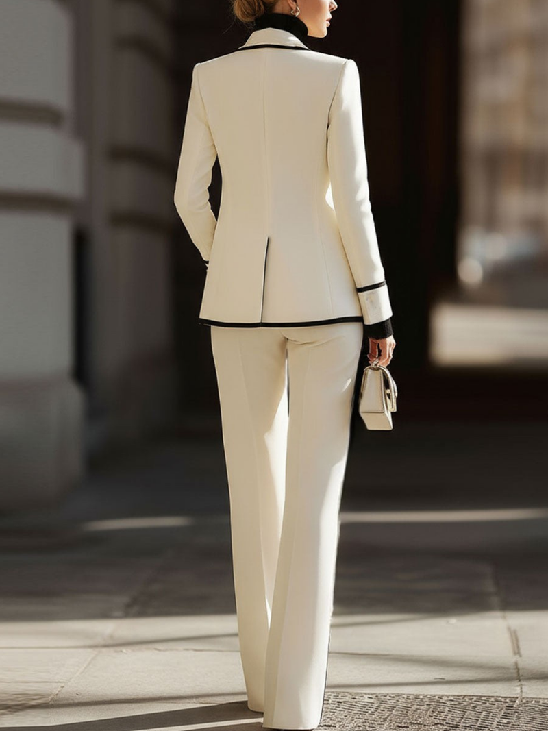 Christina | Wide Leg Two-Piece Suit