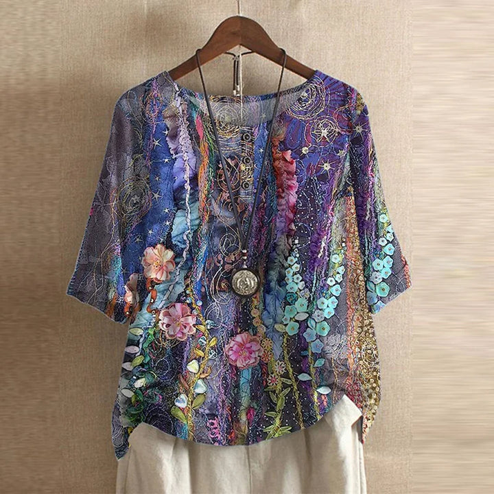 Dakota™ | Retro Printed Blouse