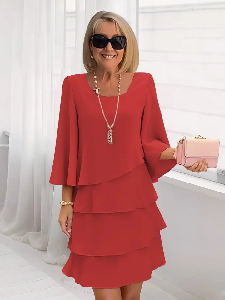 Ella – Flowing Elegant Ruffle Dress