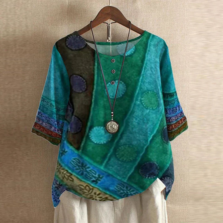 Dakota™ | Retro Printed Blouse