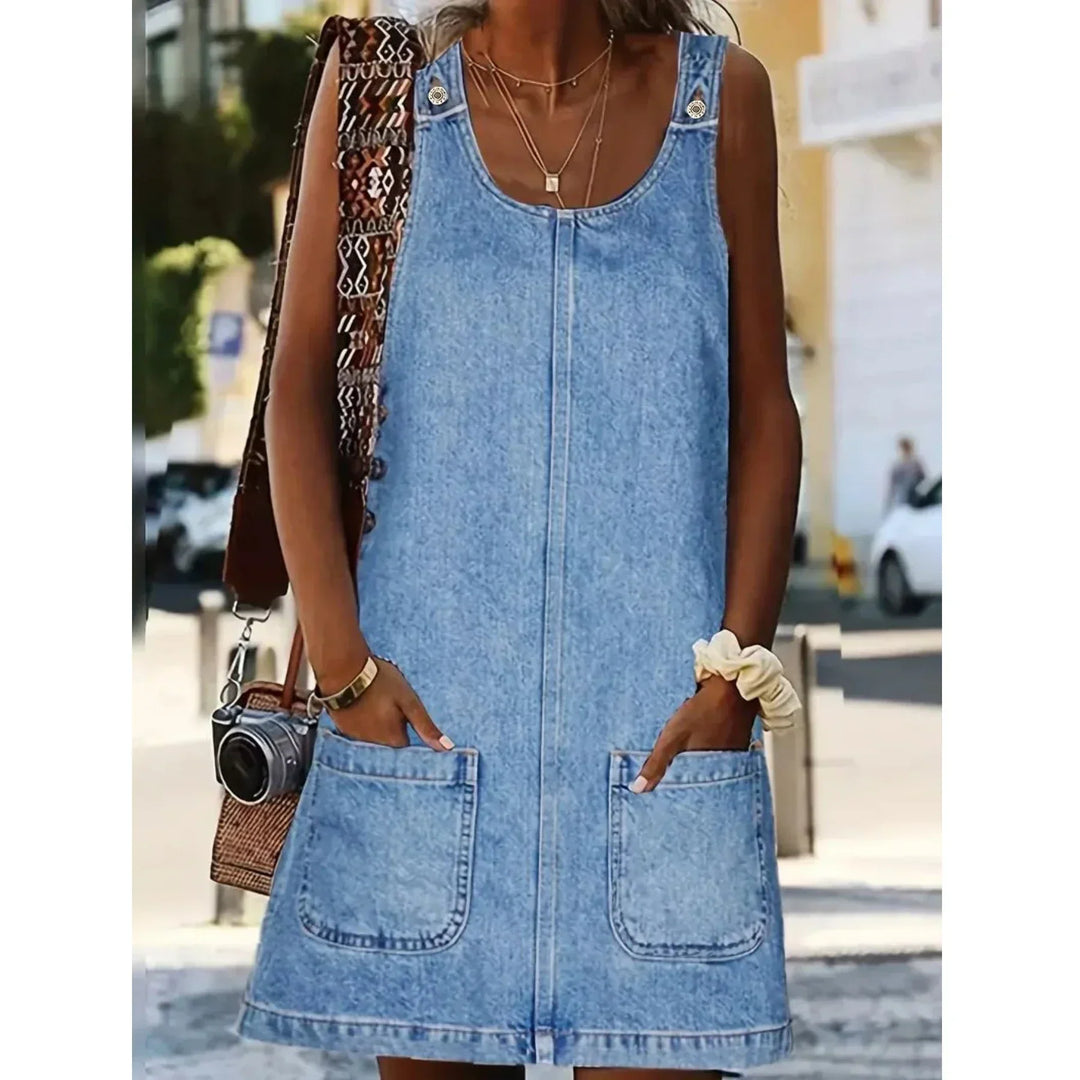 Denim-Look Dress