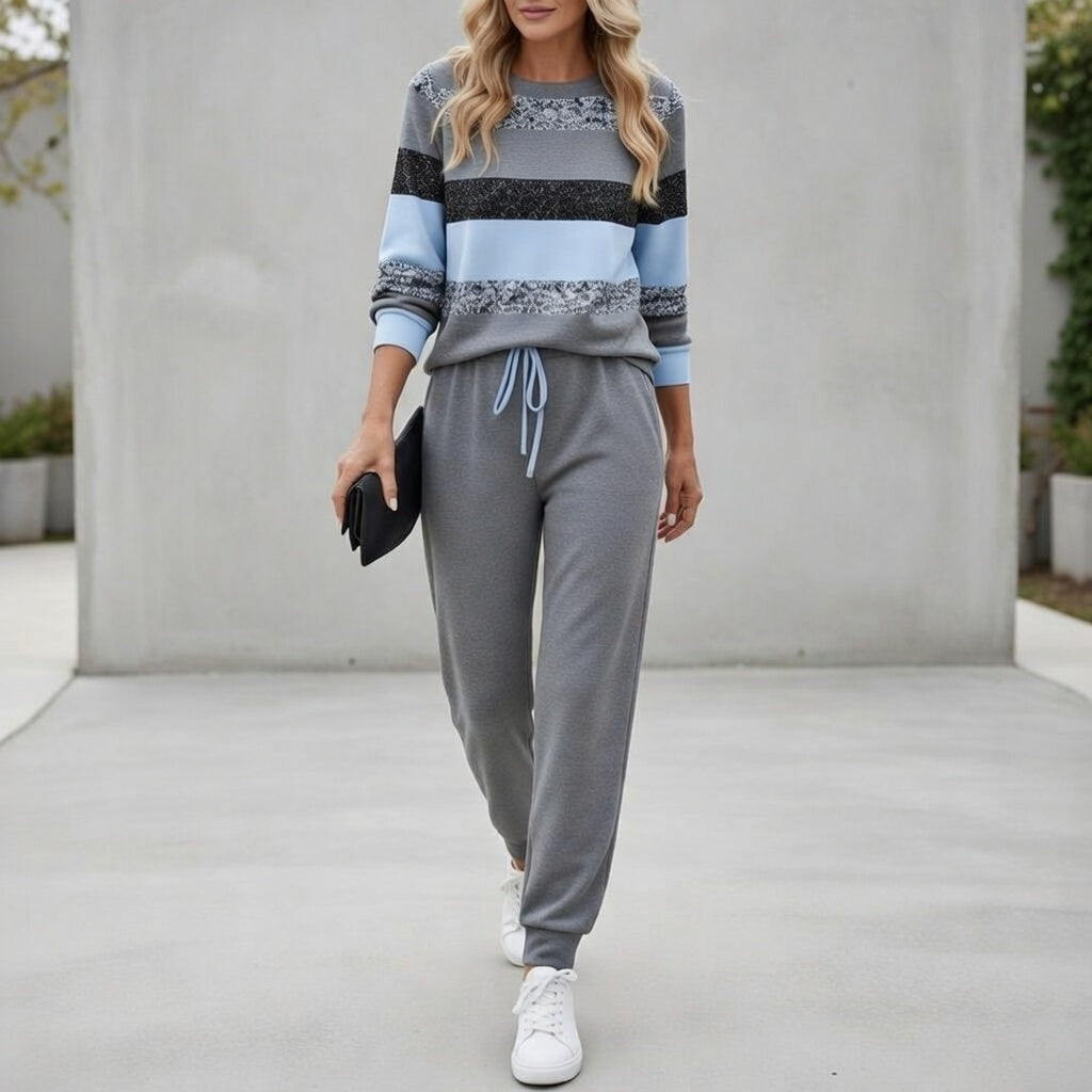 Sarah | Striped Tracksuit Set