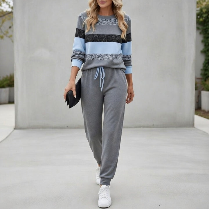 Sarah | Striped Tracksuit Set
