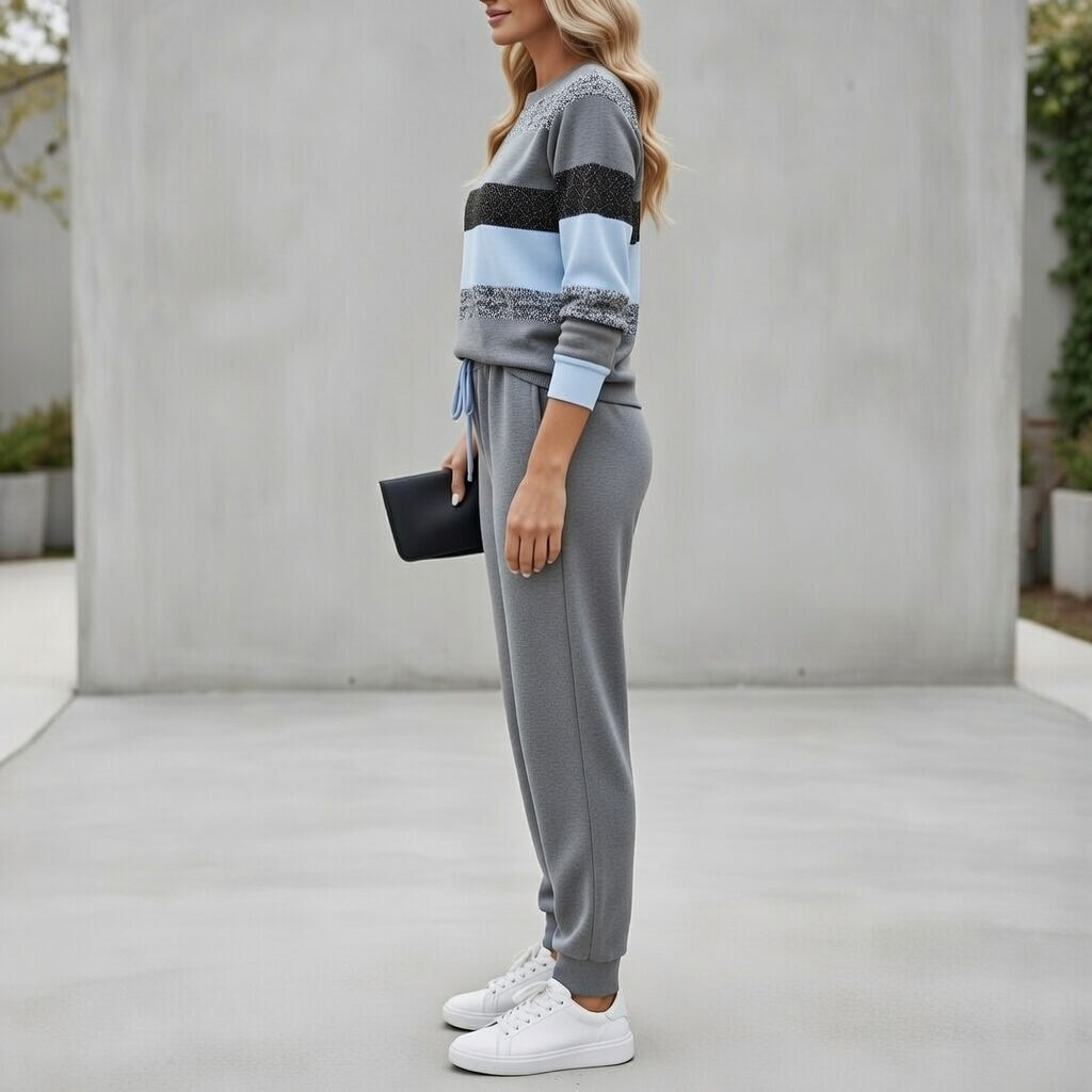 Sarah | Striped Tracksuit Set