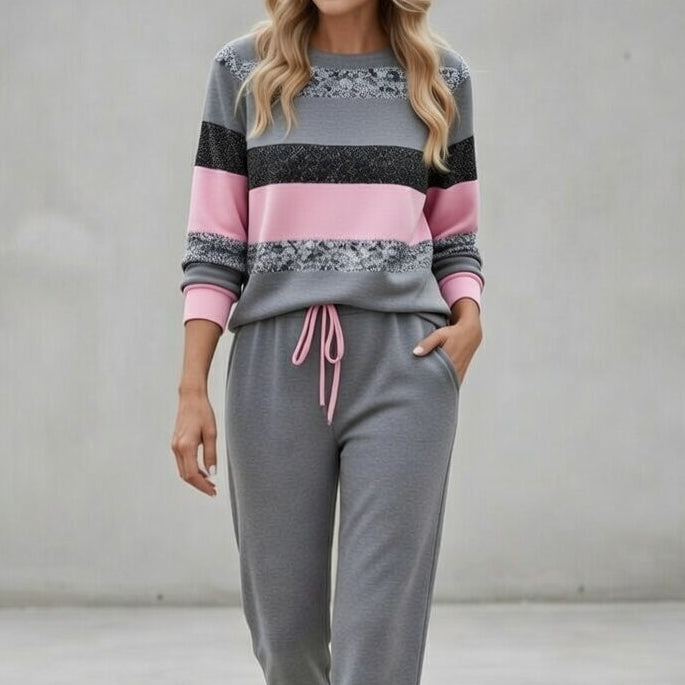 Sarah | Striped Tracksuit Set
