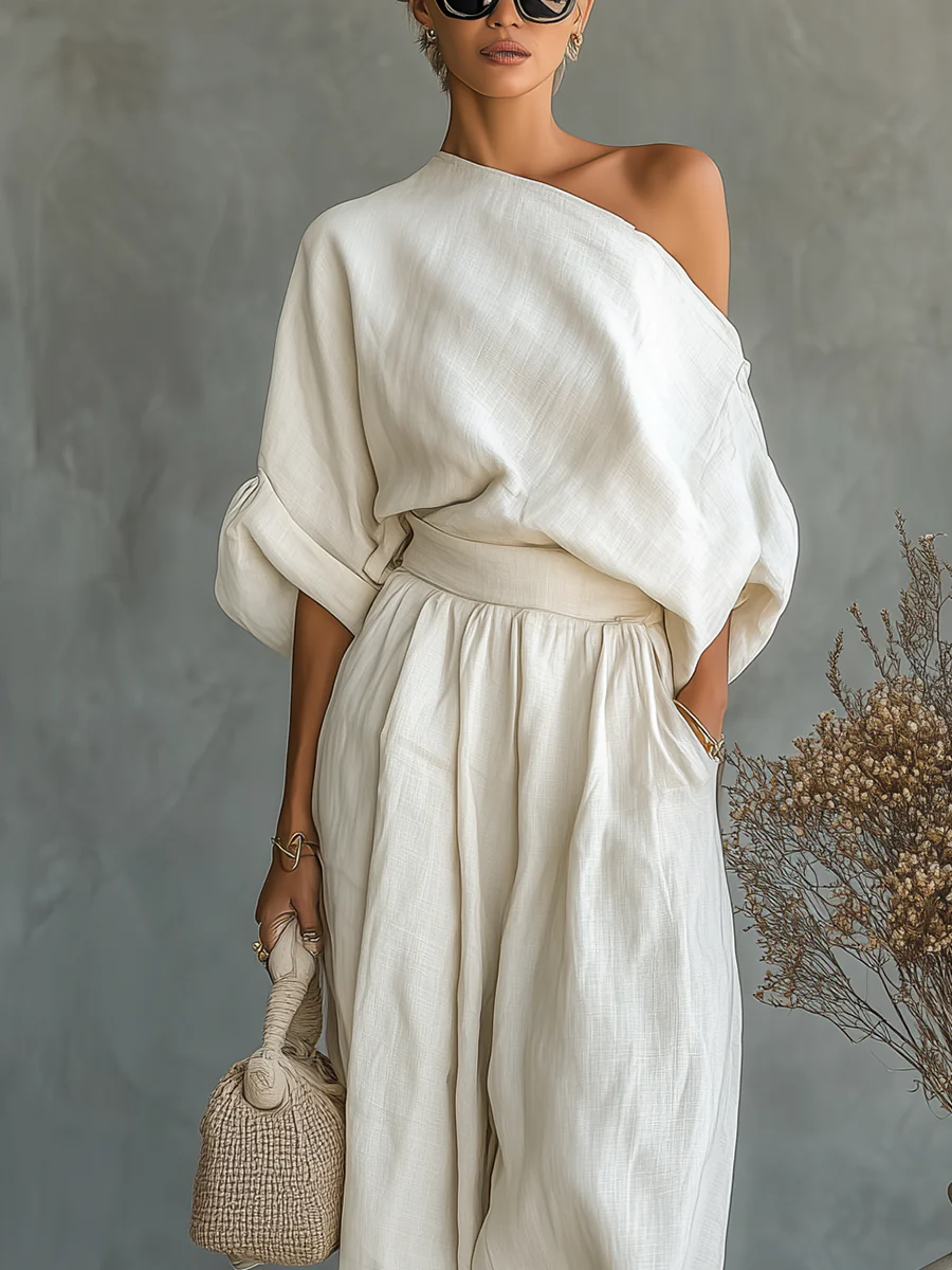 Milina | Two-piece set with off-the-shoulder design