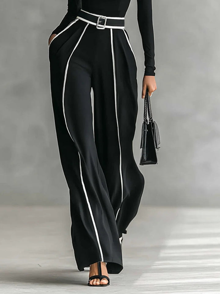 Nelena | Elegant two-piece set consisting of pants and top.