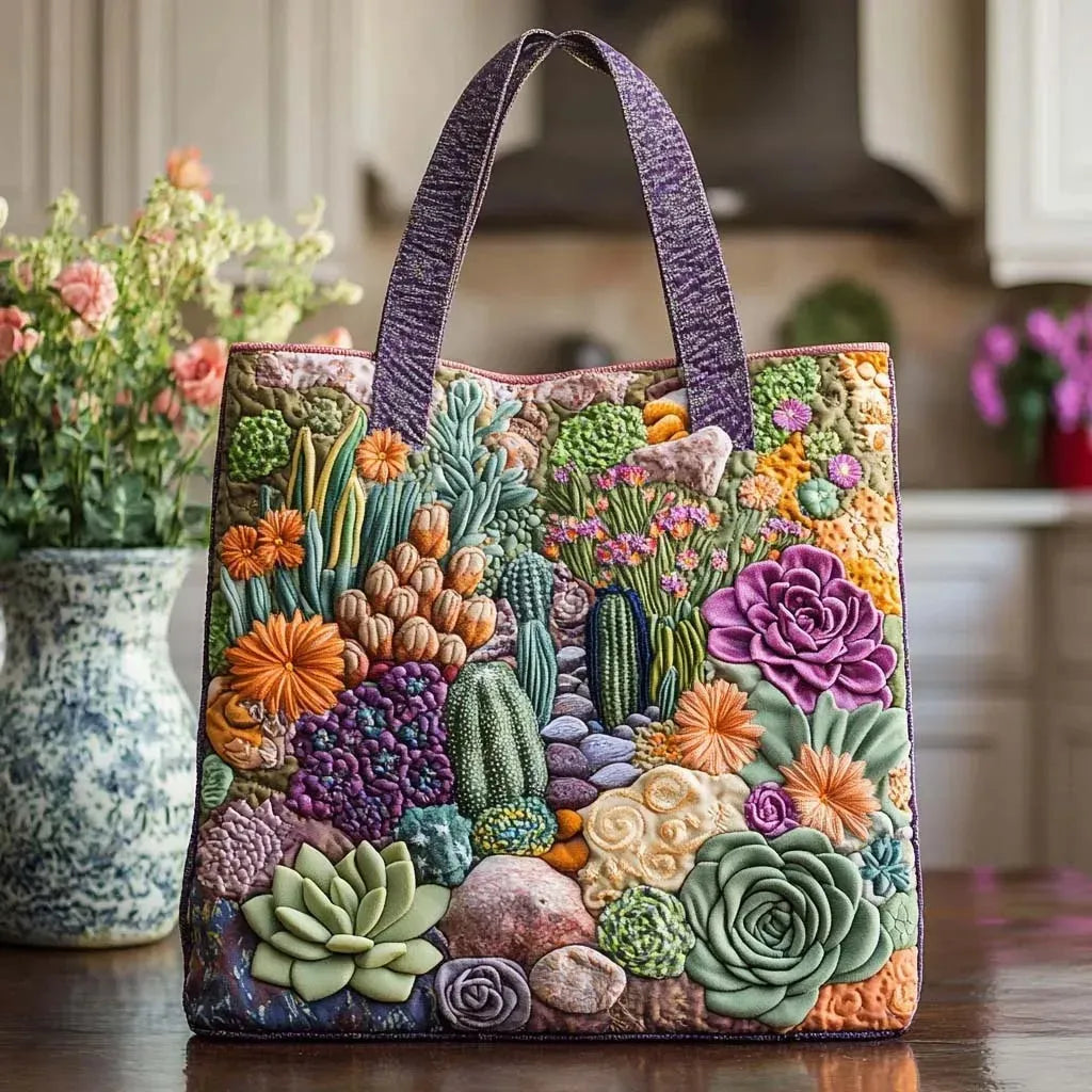 Artistic Padded Tote Bag for Women in Multicolour