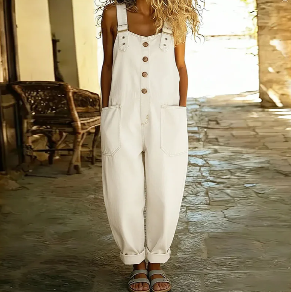 Denim-Look Overalls