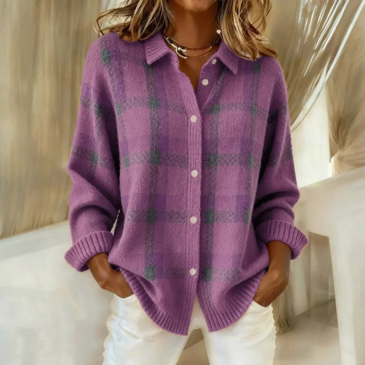 Janette™ | Checked Knit Sweater