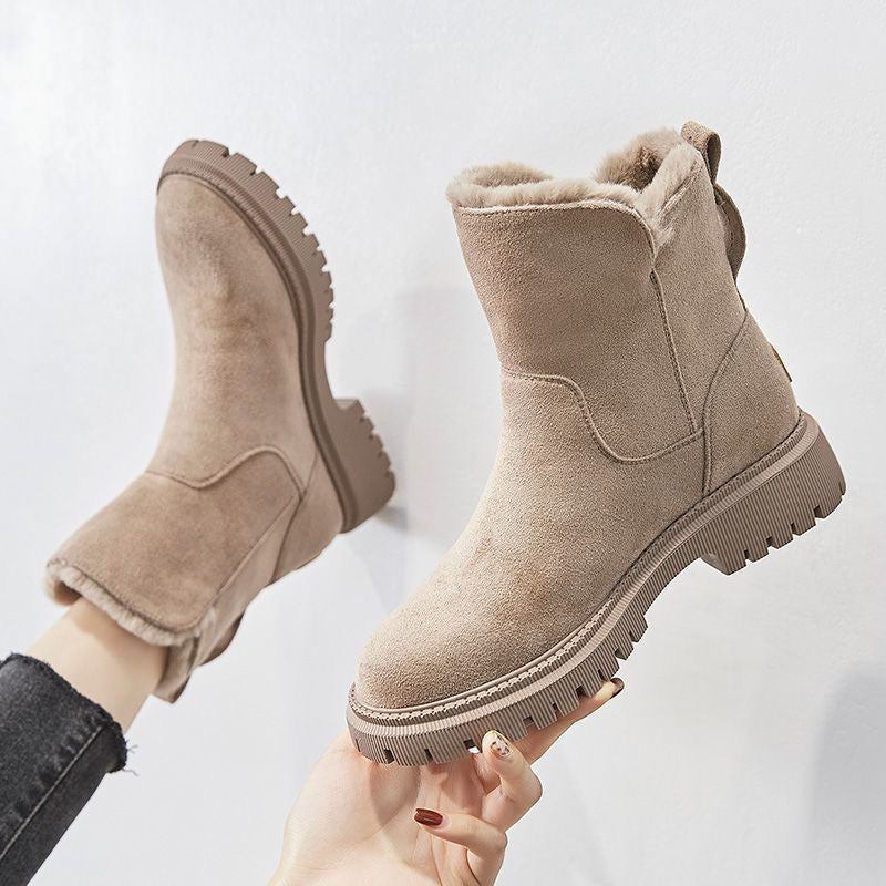 Comfortable Women's Elegant Boots in Beige