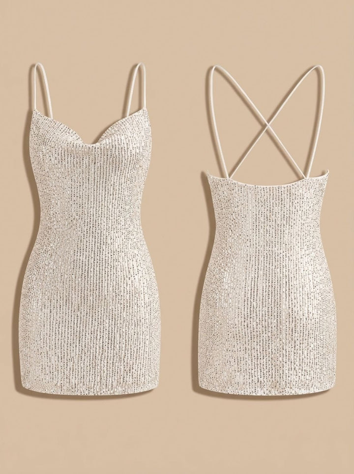 Elegant Mini Dress with Sequins for Parties (7)