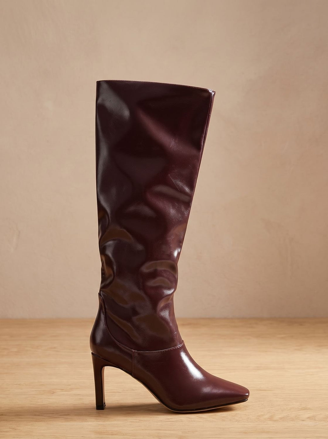 Elegant Women's Cowboy Boots Knee-High Faux Leather (2)