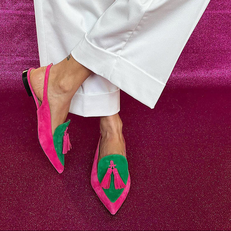 Frendessa | Fringe Ballerina with Ankle Strap