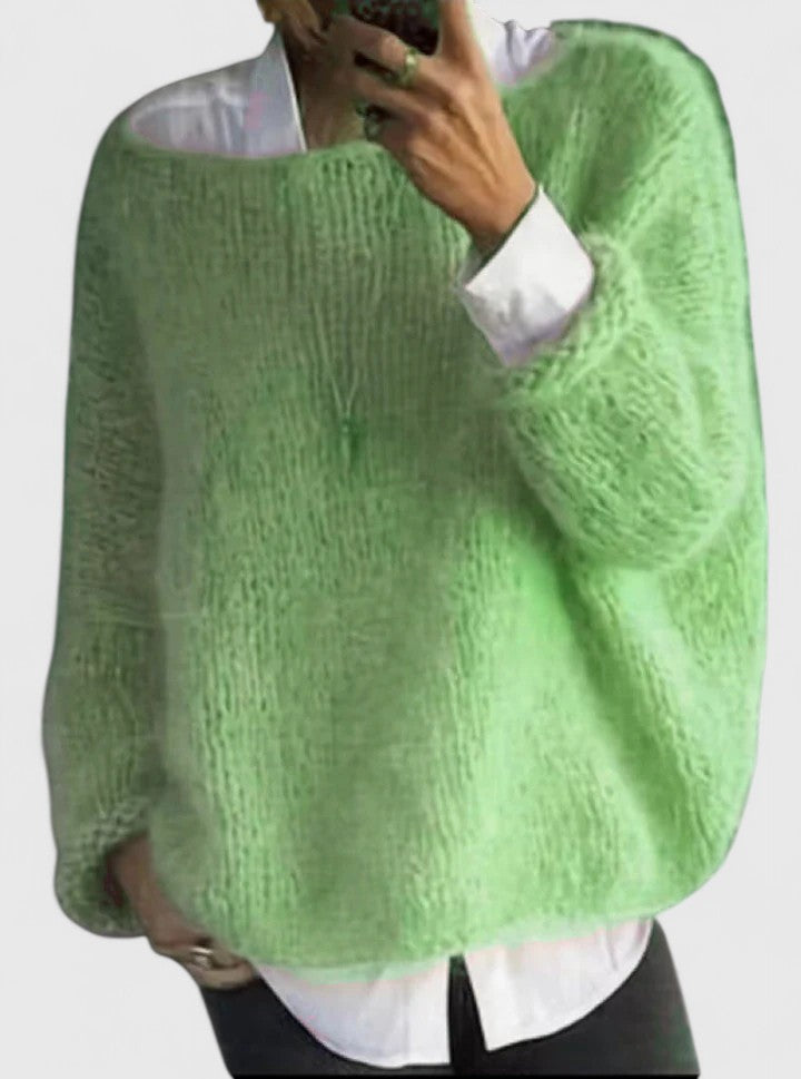 Long Cardigans for Women in Soft Knit in Green