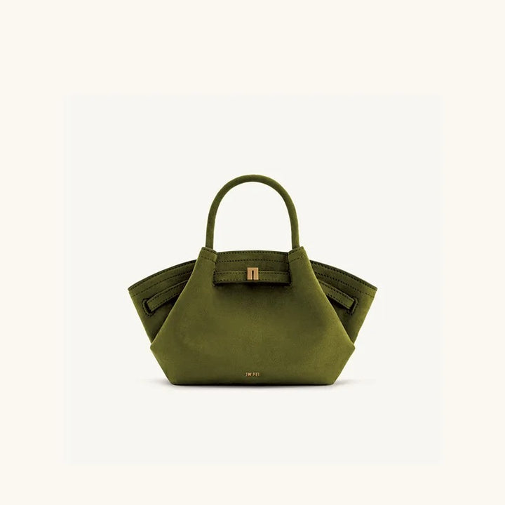 Structured Tote Bag - Olive Green