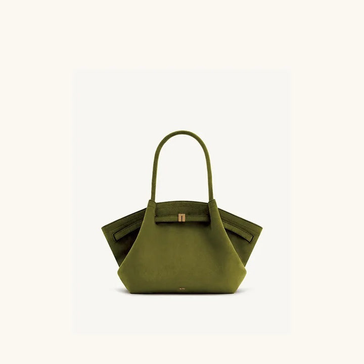 Structured Tote Bag - Olive Green