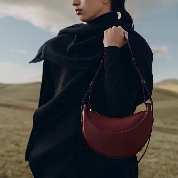 Yela Bag Leather - WIne Red