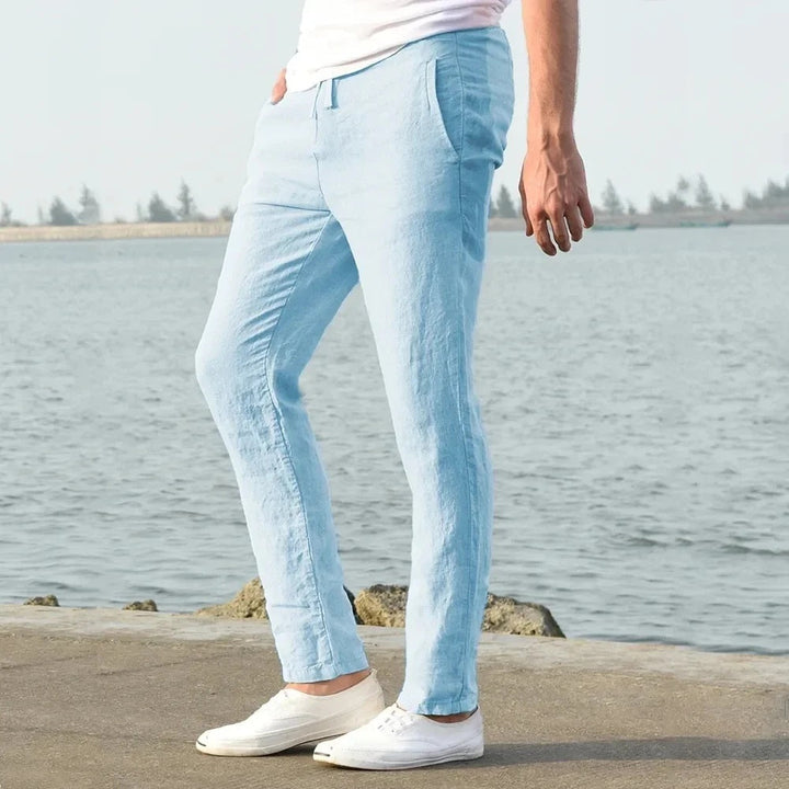Men's Breathable Linen Pants for Fall (7)