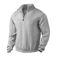 Owen | Men's Cable Knit Quarter Zip Pullover