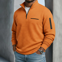 Elizabeth | Mens Casual Long Sleeve Waffle Shirt