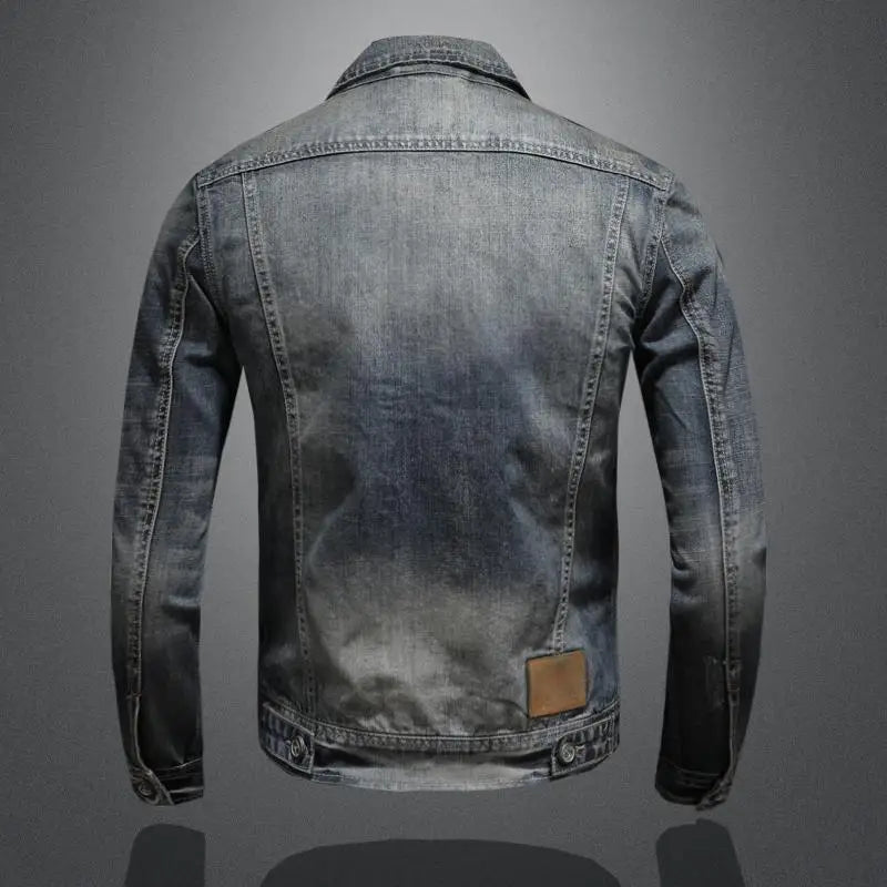 Men's Casual Retro Denim Coat (4)