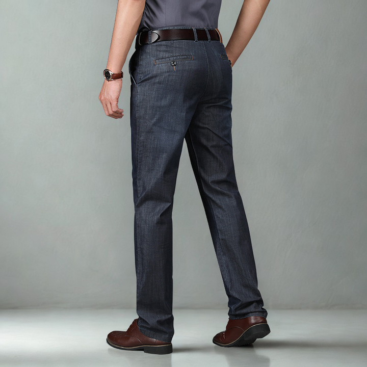 Men's Casual Straight Jeans with Stretch (6)