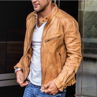 Matthew | Men's Classic Leather Jacket for Fall