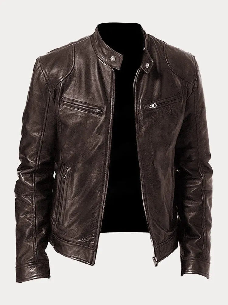 Men's Classic Lightweight Fall Jacket in Brown