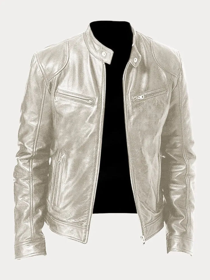 Men's Classic Lightweight Fall Jacket in Silver-coloured