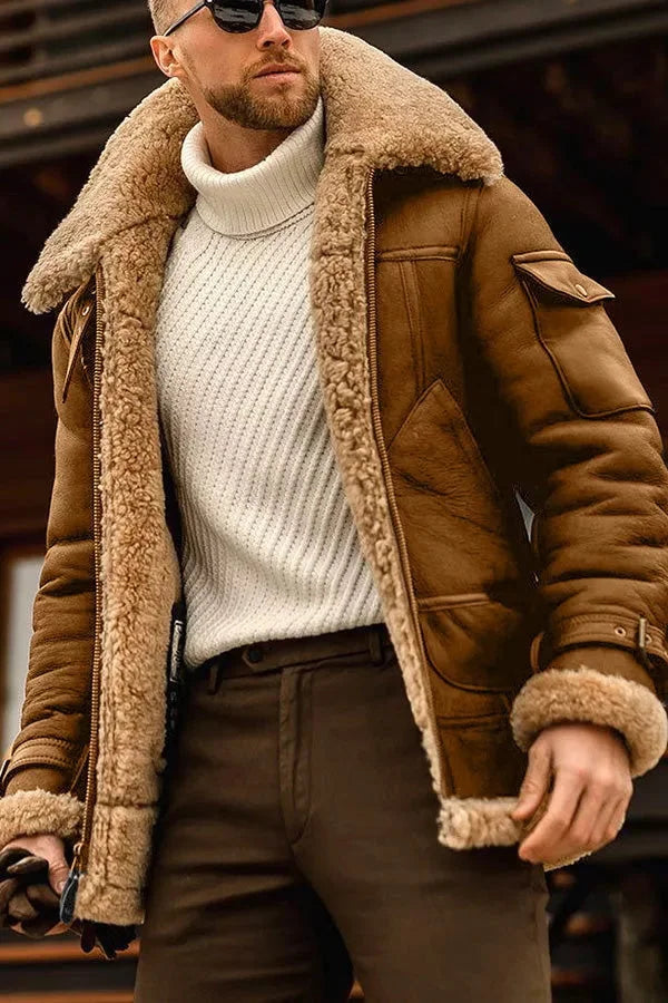 Men's Classic Trench Coat in Camel in Brown
