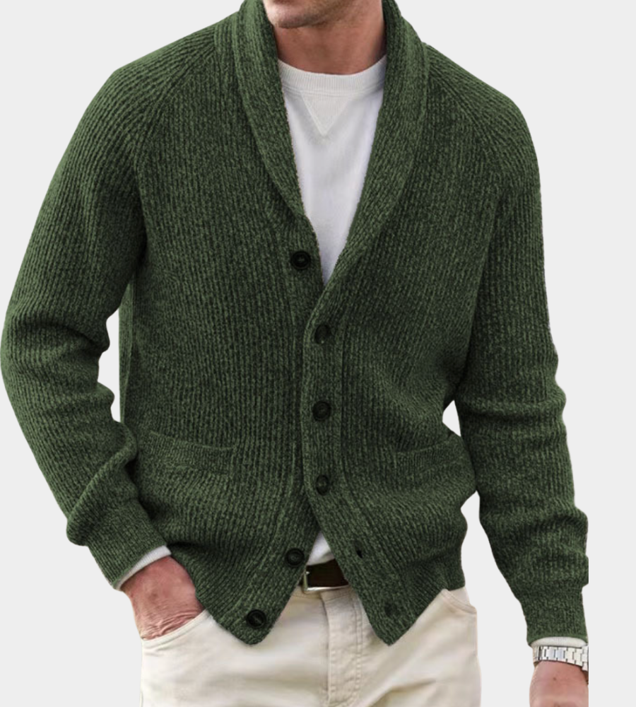 Men's Classic Ugly Christmas Sweater in Armeegrün
