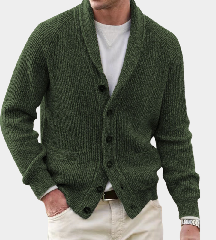 Men's Classic Ugly Christmas Sweater in Armeegrün