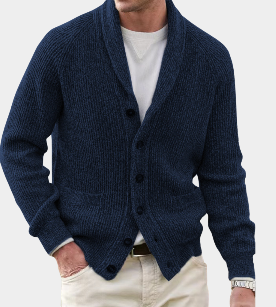 Men's Classic Ugly Christmas Sweater in Dark Blue