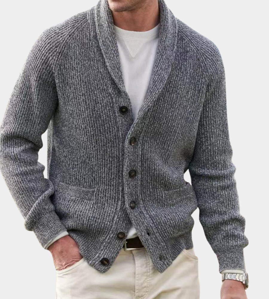 Men's Classic Ugly Christmas Sweater in Grey