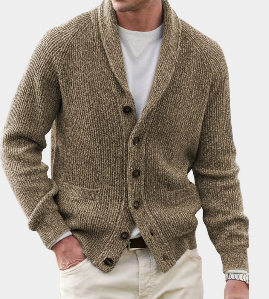 Men's Classic Ugly Christmas Sweater in Khaki