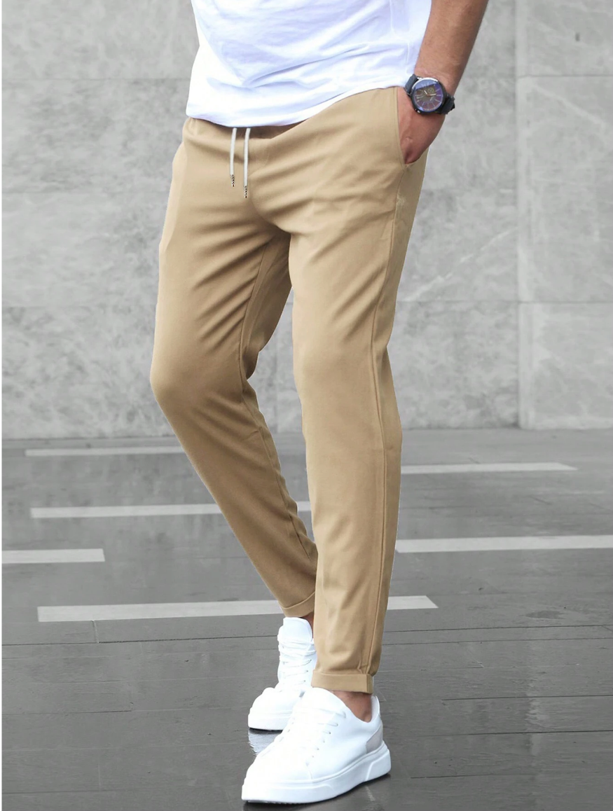 Men's Comfort Trousers with Drawstring Waist (13)