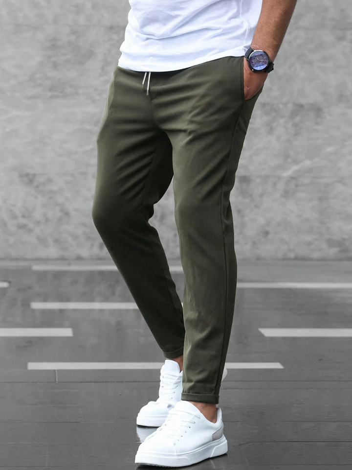 Men's Comfort Trousers with Drawstring Waist (4)